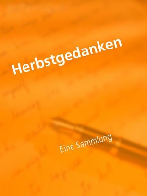 cover image of Herbstgedanken